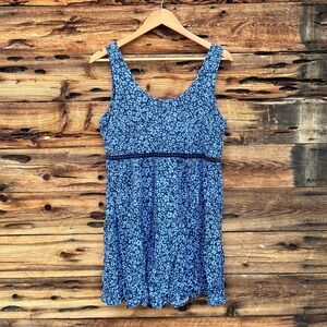 EN CRÈME | Blue Floral Sleeveless Dress M